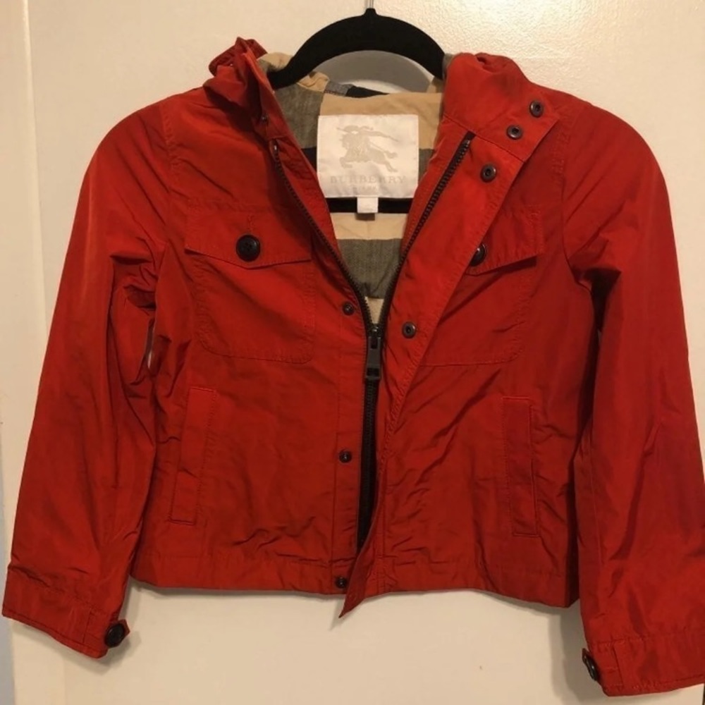 Burberry Children Red Raincoat